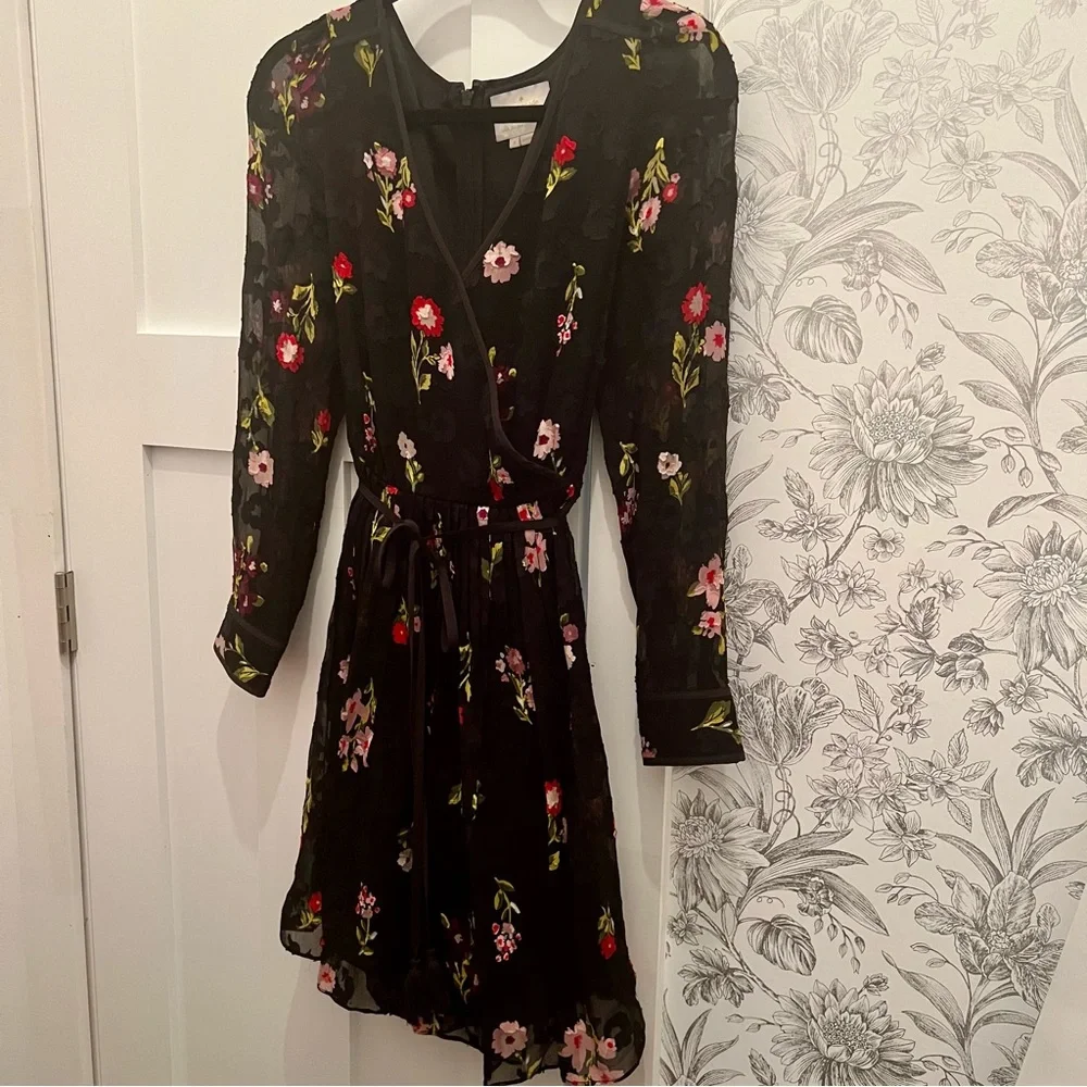 Kate Spade ♠️ Bloom Silk & Cotton Floral Dress